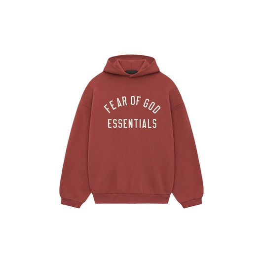 Essentials FW24 Crimson Fleece Hoodie